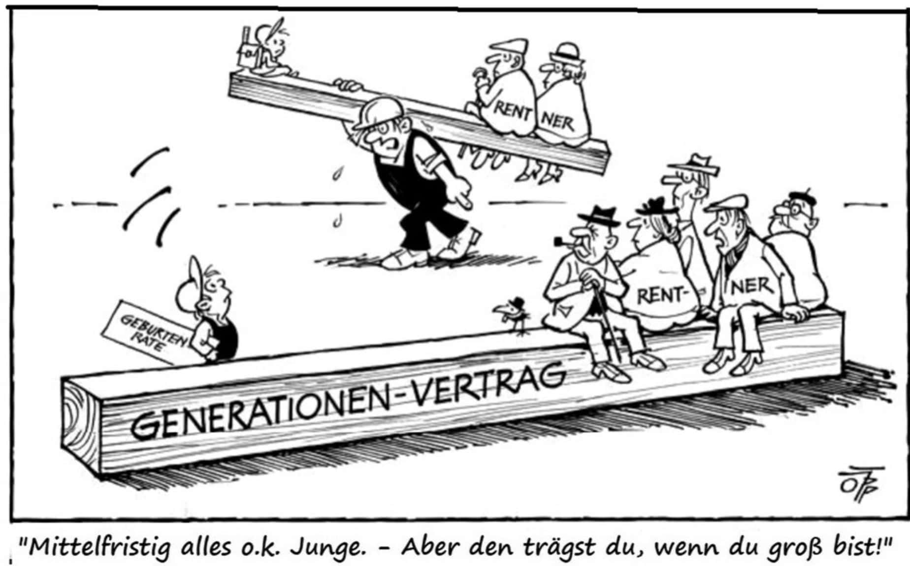 generationenvertrag karikatur generationenvertrag rudolph schöpper